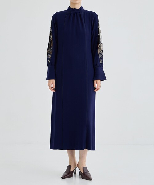 MURRAL⭐︎Petal sleeve lace dress 24AW サイズ0 Petal sleeve lace dress (Black)