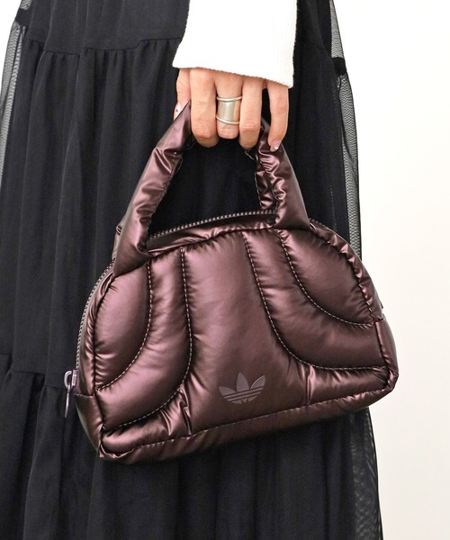 adidas（アディダス）の「adidas/アディダス HERI BOWLING BAG ミニ ボーリングバッグ ハンドバック（ハンドバッグ・レディース・ゴールド/ピンク/ダークパープル・FREE）」の2枚目の写真