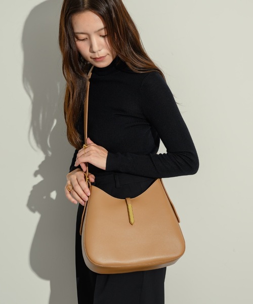 【ポーチ付き！】ラウンドトートバッグ（ショルダーバッグ）｜NEUNA（ヌナ）