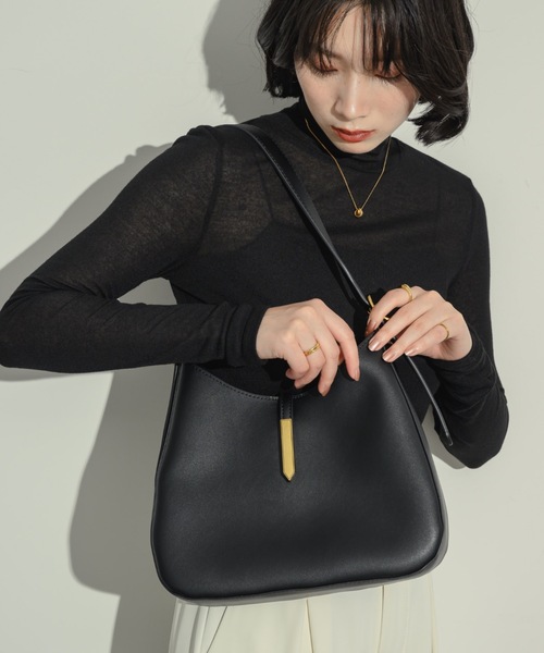 【ポーチ付き！】ラウンドトートバッグ（ショルダーバッグ）｜NEUNA（ヌナ）