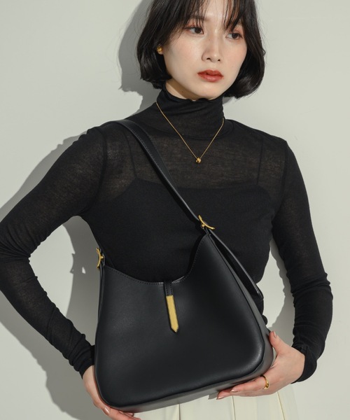 【ポーチ付き！】ラウンドトートバッグ（ショルダーバッグ）｜NEUNA（ヌナ）