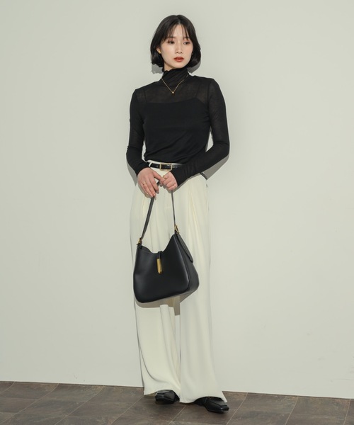 【ポーチ付き！】ラウンドトートバッグ（ショルダーバッグ）｜NEUNA（ヌナ）