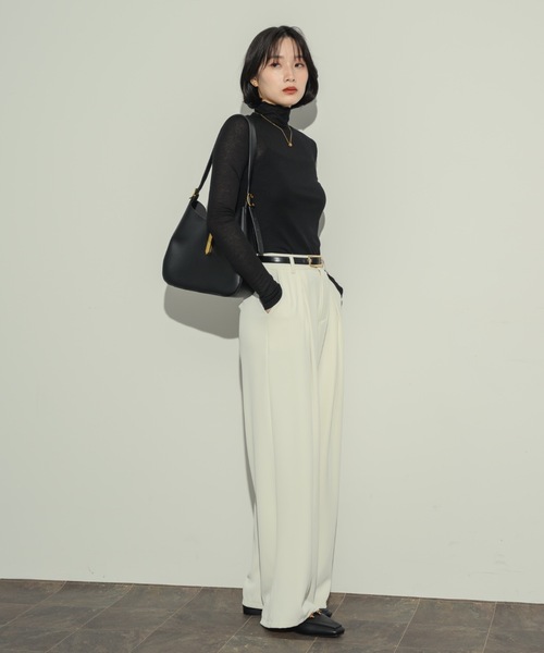 【ポーチ付き！】ラウンドトートバッグ（ショルダーバッグ）｜NEUNA（ヌナ）