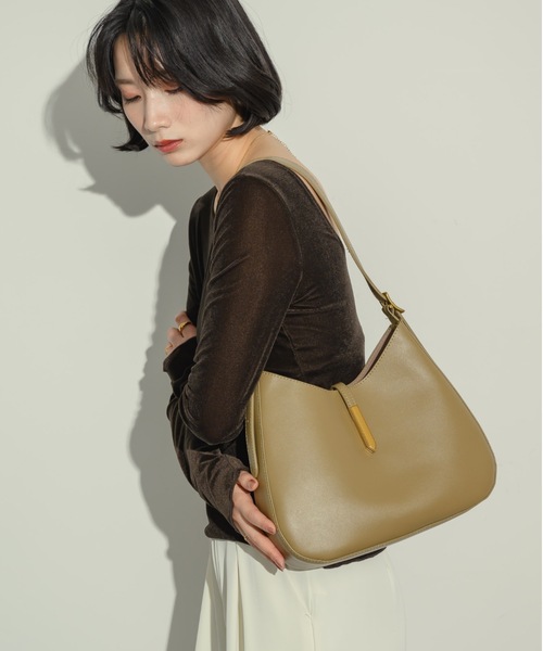 【ポーチ付き！】ラウンドトートバッグ（ショルダーバッグ）｜NEUNA（ヌナ）