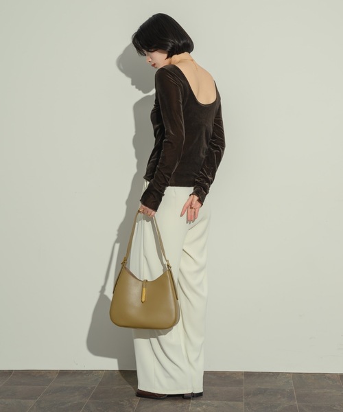 【ポーチ付き！】ラウンドトートバッグ（ショルダーバッグ）｜NEUNA（ヌナ）