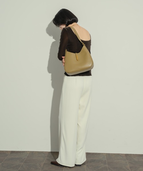 【ポーチ付き！】ラウンドトートバッグ（ショルダーバッグ）｜NEUNA（ヌナ）