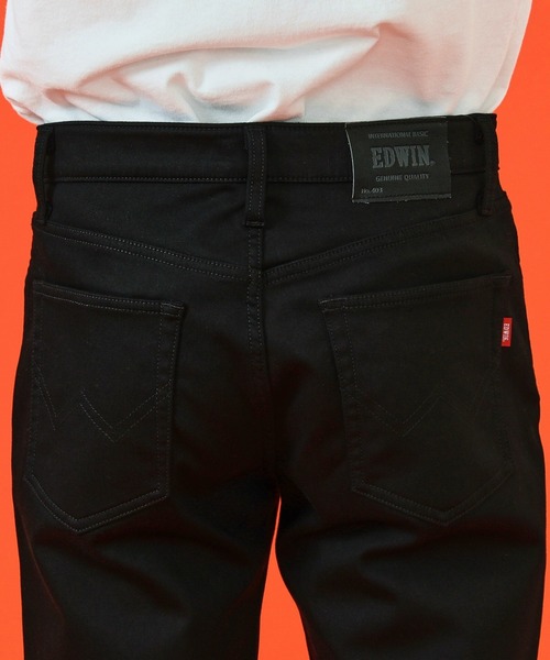 EDWIN(エドウィン)の「EDWIN エドウィン WILD FIRE インターナショナルベーシック 403 ストレート デニムパンツ ジーンズ 暖パンツ 裏起毛(デニムパンツ・メンズ・ブラック/カーキ/インディゴブルー/チェック/チャコールグレー/ハウンドトゥース・28/29/30/31/32/33/34/36)」の14枚目の写真