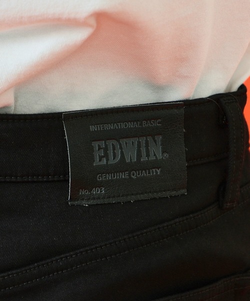 EDWIN(エドウィン)の「EDWIN エドウィン WILD FIRE インターナショナルベーシック 403 ストレート デニムパンツ ジーンズ 暖パンツ 裏起毛(デニムパンツ・メンズ・ブラック/カーキ/インディゴブルー/チェック/チャコールグレー/ハウンドトゥース・28/29/30/31/32/33/34/36)」の15枚目の写真