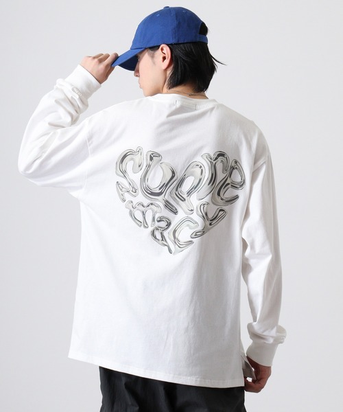 SUGGESTION(サジェッション)の「Metal heart logo reflector PT long T-shirt / メタルハートロゴ リフレクターPT ロングTシャツ unisex(Tシャツ/カットソー・メンズ・オフホワイト/ブラック・M/L)」の14枚目の写真