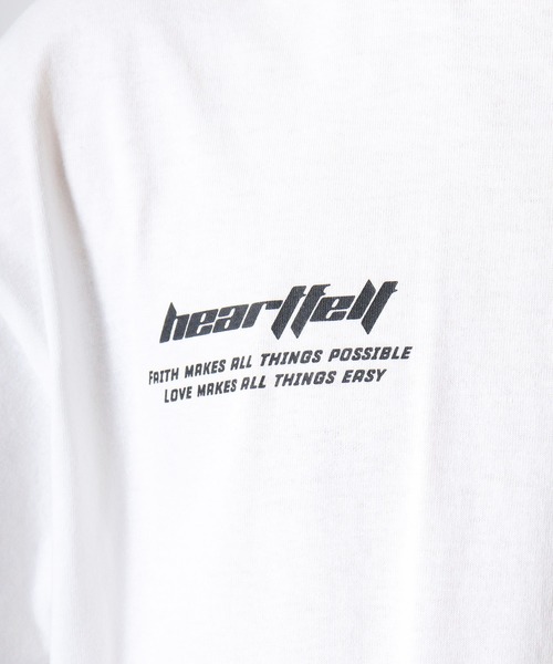 セール】Metal heart logo reflector PT long T-shirt / メタル