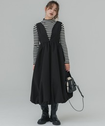 coca(coca) | 裾バルーン ジャンパースカート(ジャンパースカート)
