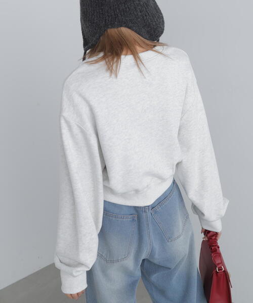 FREE'S MART（フリーズマート）の「◆スポーツロゴサガラ刺繍ショート丈スウェット（スウェット・レディース・ライトグリーン/ホワイト/ブラック・FREE）」の18枚目の写真