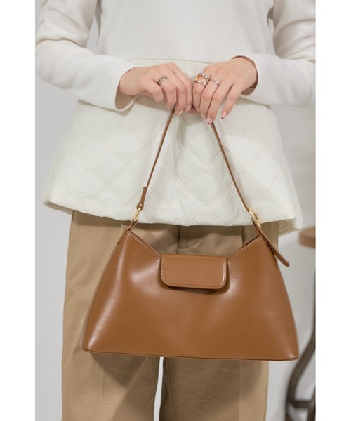 &. NOSTALGIA（アンドドットノスタルジア）の「【ZOZO限定】ブロッキーハンドバッグ（ハンドバッグ・レディース・ホワイト/ブラウン/ブラック・FREE）」の9枚目の写真