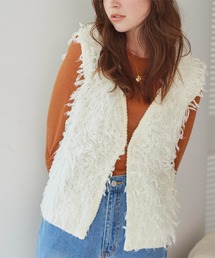 titivate | ループフリンジニットベスト(ベスト)