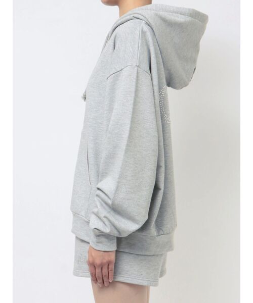 BACK GYDAラインストーンラメパーカー【SETUP着用可】（パーカー