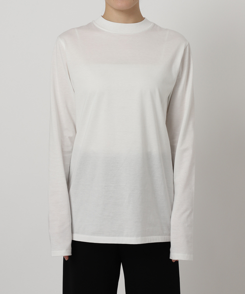 AP STUDIO(エーピーストゥディオ)の「NewモックネックロングスリーブTシャツ(Tシャツ/カットソー・レディース・ホワイト・FREE)」の4枚目の写真