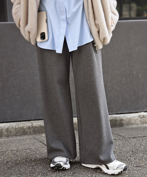 EVERYDAY I LIKE.(エヴリディアイライク)の「Newウォームスウェットパンツ(スウェットパンツ・レディース・ブラック/ホワイト/グレー・36/38)」の2枚目の写真