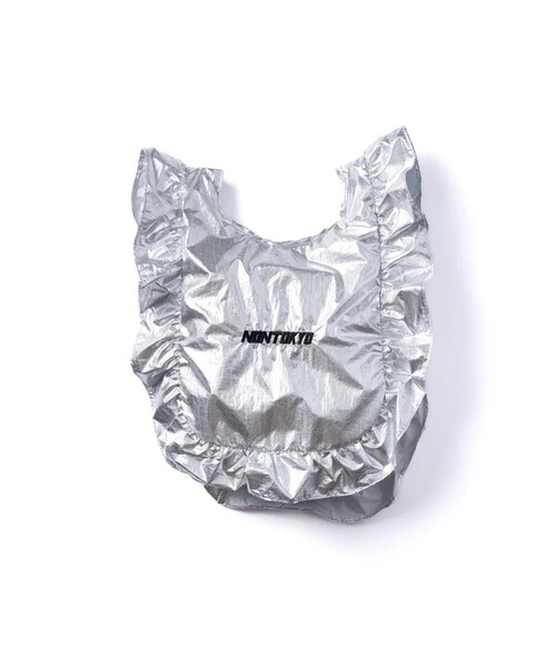 NON TOKYO(ノントーキョー)の「【NON TOKYO/ノントーキョー】FRILL ECO BAG S/フリルエコバッグS(ハンドバッグ・レディース・ブルー/シルバー・FREE)」の2枚目の写真