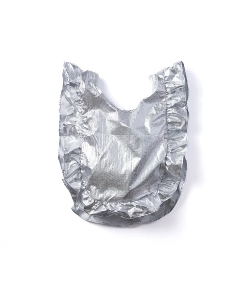 NON TOKYO(ノントーキョー)の「【NON TOKYO/ノントーキョー】FRILL ECO BAG S/フリルエコバッグS(ハンドバッグ・レディース・ブルー/シルバー・FREE)」の3枚目の写真