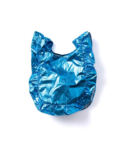 NON TOKYO(ノントーキョー)の「【NON TOKYO/ノントーキョー】FRILL ECO BAG S/フリルエコバッグS(ハンドバッグ・レディース・ブルー/シルバー・FREE)」の4枚目の写真