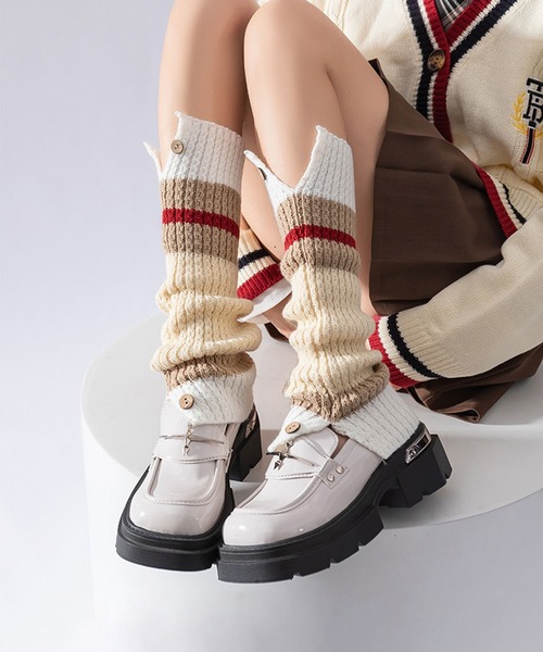 【未使用品】 BRIEFING レッグウォーマー レディース Never mind the XU / Chikashitsu+｜【nmtc +】ribbon legwarmer