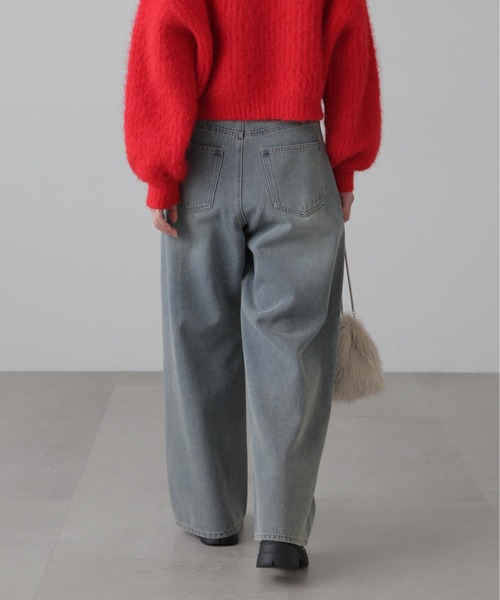 FREE'S MART（フリーズマート）の「ダブルニーワイドデニム（デニムパンツ・レディース・ブルー系その他3/ブルー系その他4・SMALL/MEDIUM）」の6枚目の写真