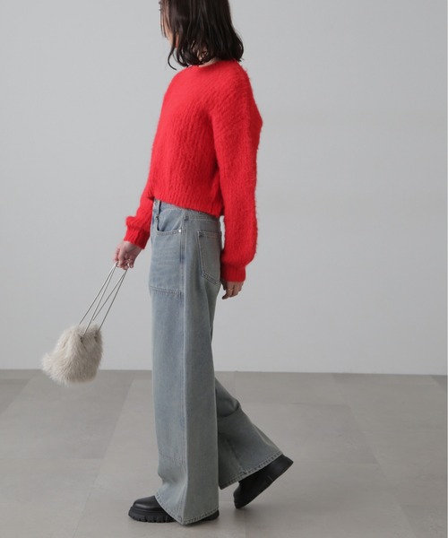 FREE'S MART（フリーズマート）の「ダブルニーワイドデニム（デニムパンツ・レディース・ブルー系その他3/ブルー系その他4・SMALL/MEDIUM）」の12枚目の写真