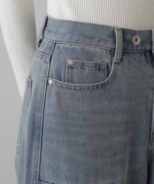 FREE'S MART（フリーズマート）の「ダブルニーワイドデニム（デニムパンツ・レディース・ブルー系その他3/ブルー系その他4・SMALL/MEDIUM）」の19枚目の写真