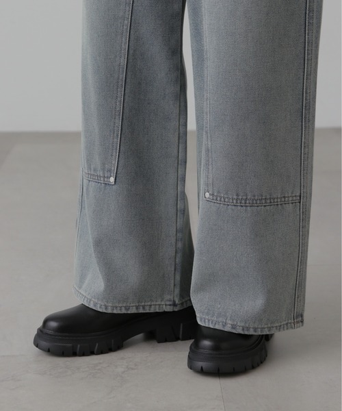 FREE'S MART（フリーズマート）の「ダブルニーワイドデニム（デニムパンツ・レディース・ブルー系その他3/ブルー系その他4・SMALL/MEDIUM）」の21枚目の写真