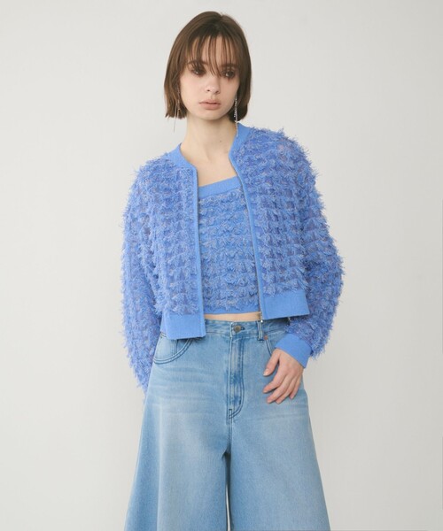 グレースコンチネンタル ケーブル　ニットジャケット ジップアップ カーディガン GRACE CONTINENTAL（グレースコンチネンタル） WOMEN ニット