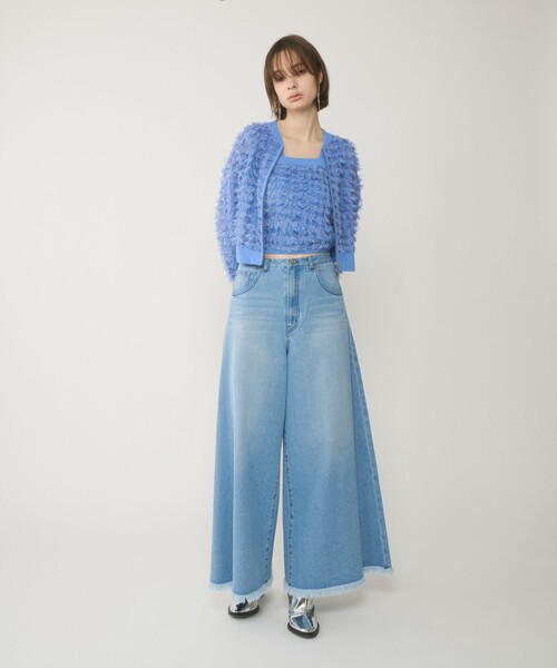 GRACE CONTINENTAL フリンジニットzipカーディガン　新品未使用 フリンジニットzipカーディガン / GRACE CONTINENTAL | GRACE