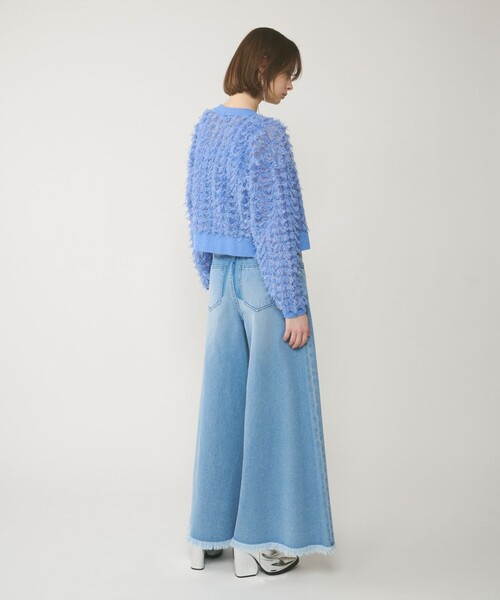 セール】フリンジニットzipカーディガン（ニット/セーター