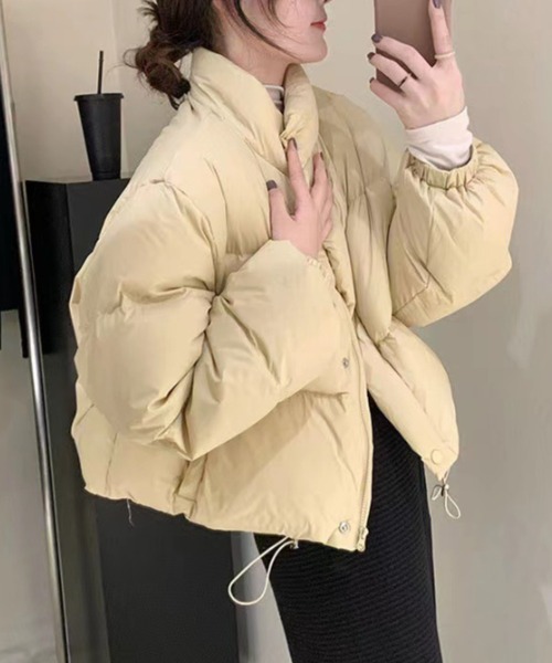 paravion（パラビオン）の「中綿ダウンジャケット（ダウンジャケット/コート・レディース・ホワイト/イエロー/ブルー/ブラック・M/S）」の4枚目の写真