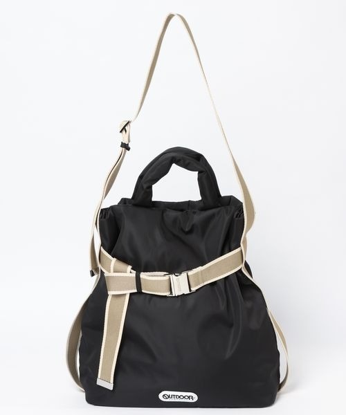 OUTDOOR PRODUCTS（アウトドアプロダクツ）の「【HEREIAM】OUTDOOR(アウトドア)別注/2WAYベルトトートバッグM（トートバッグ・レディース・ブラック/カーキ/シルバー/ブラック系・FREE）」の13枚目の写真