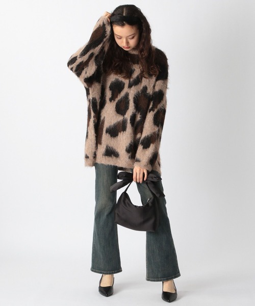 FOREVER 21（フォーエバー トゥエンティーワン）の「【2025SS】レオパードチュニックプルオーバー（チュニック・レディース・グレー/ベージュ・FREE）」の5枚目の写真