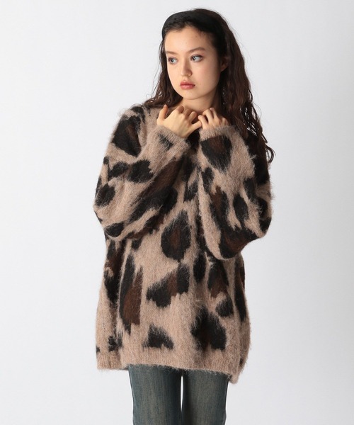FOREVER 21（フォーエバー トゥエンティーワン）の「【2025SS】レオパードチュニックプルオーバー（チュニック・レディース・グレー/ベージュ・FREE）」の6枚目の写真