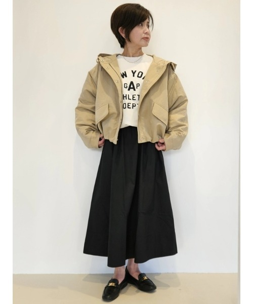 GAP(ギャップ)の「リラックス ナイロン パーカージャケット(ナイロンジャケット・レディース・カーキ/ベージュ・XS/S/M/L)」の20枚目の写真
