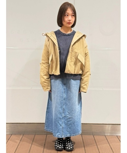 GAP(ギャップ)の「リラックス ナイロン パーカージャケット(ナイロンジャケット・レディース・カーキ/ベージュ・XS/S/M/L)」の12枚目の写真