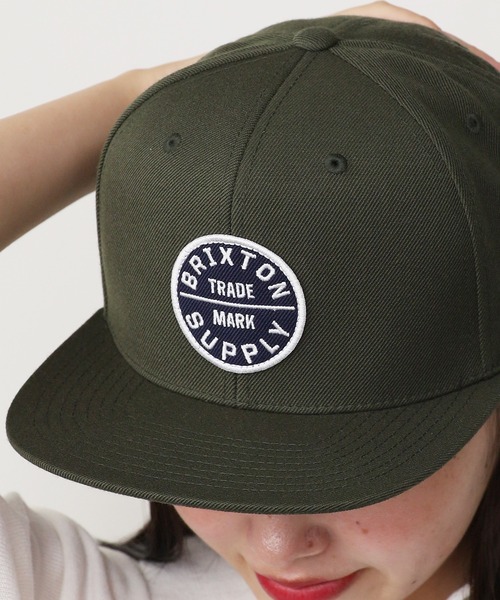 BRIXTON（ブリクストン）の「BRIXTON/ブリクストン OATH III SNAPBACK キャップ フラット（キャップ・メンズ・グリーン系3/サンドベージュ・FREE）」の6枚目の写真