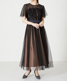 ORiental TRaffic（オリエンタルトラフィック）の「チュールシフォンワンピース【結婚式/オケージョン/パーティー/S・M・TALLサイズ】/MO33O02（ドレス）」