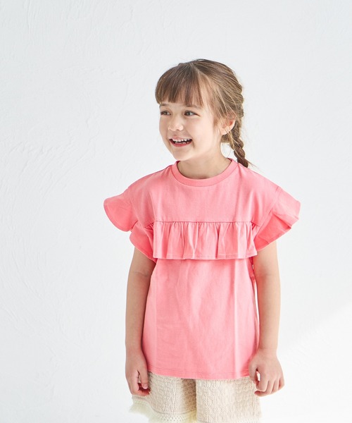 pairmanon(ペアマノン)の「【綿100%】選べるデザイン ガールズフリルトップス(Tシャツ/カットソー・キッズ・ブラック/ライトブルー/ホワイト/ブラウン/ベージュ/パープル/ブルー/ブラック系その他/ブラウン系その他/ホワイト系その他/パープル系その他/ピンク系その他/グリーン系その他/ブルー系その他/ホワイト系その他2/ホワイト系その他3/グリーン系その他2/ピンク系その他2/ピンク系その他3/テラコッタ・150/140/100/80/120/110/90/130)」の20枚目の写真