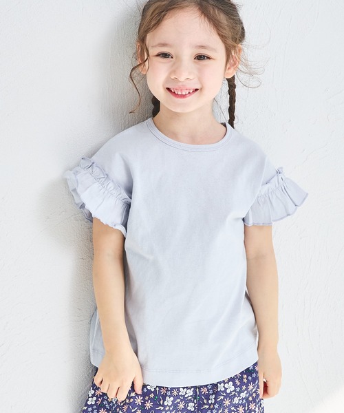 pairmanon(ペアマノン)の「【綿100%】選べるデザイン ガールズフリルトップス(Tシャツ/カットソー・キッズ・ブラック/ライトブルー/ホワイト/ブラウン/ベージュ/パープル/ブルー/ブラック系その他/ブラウン系その他/ホワイト系その他/パープル系その他/ピンク系その他/グリーン系その他/ブルー系その他/ホワイト系その他2/ホワイト系その他3/グリーン系その他2/ピンク系その他2/ピンク系その他3/テラコッタ・150/140/100/80/120/110/90/130)」の13枚目の写真