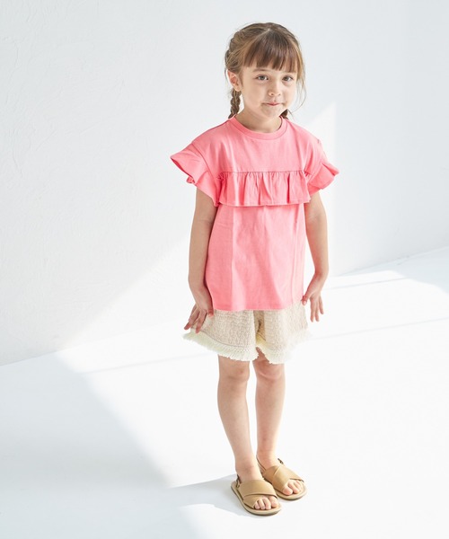 pairmanon(ペアマノン)の「【綿100%】選べるデザイン ガールズフリルトップス(Tシャツ/カットソー・キッズ・ブラック/ライトブルー/ホワイト/ブラウン/ベージュ/パープル/ブルー/ブラック系その他/ブラウン系その他/ホワイト系その他/パープル系その他/ピンク系その他/グリーン系その他/ブルー系その他/ホワイト系その他2/ホワイト系その他3/グリーン系その他2/ピンク系その他2/ピンク系その他3/テラコッタ・150/140/100/80/120/110/90/130)」の21枚目の写真