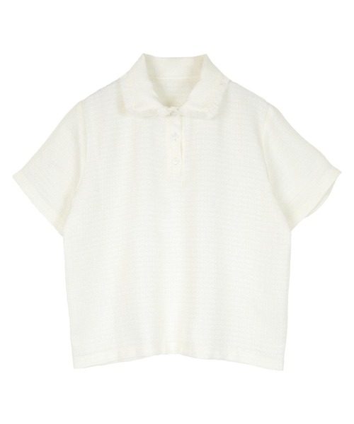 miette(ミエット)の「サマーツイードフリンジポロトップス(Tシャツ/カットソー・レディース・オフホワイト/ブルー/ピンク・FREE)」の17枚目の写真