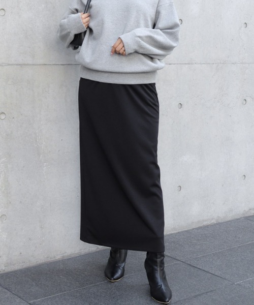 Pierrot（ピエロ）の「スーパーストレッチIラインスカート（スカート・レディース・アイボリー/ブラック/チャコール/ブルー・S/M/PL/PM/L）」の20枚目の写真