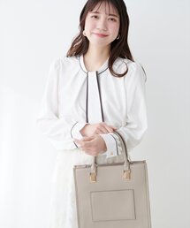 【WEB限定】マルチWAYボウタイ配色ブラウス