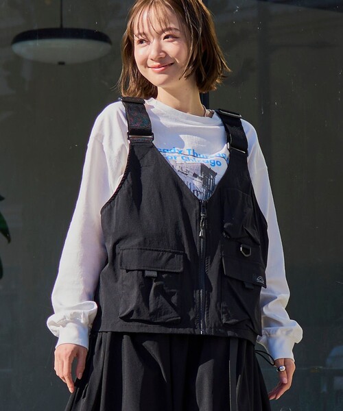 coen（コーエン）の「【C.Mt】リップストップフィッシングベスト（ベスト・レディース・オリーブ/ブラック・FREE）」の19枚目の写真