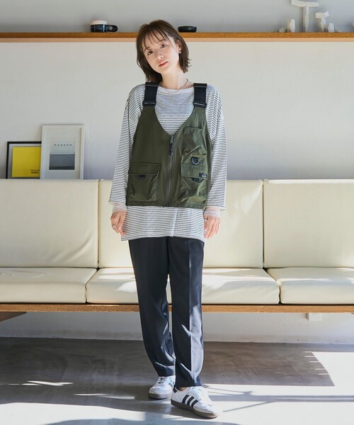 coen（コーエン）の「【C.Mt】リップストップフィッシングベスト（ベスト・レディース・オリーブ/ブラック・FREE）」の3枚目の写真