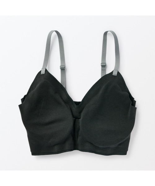 婦人 肌あたりがやさしいリブブラジャー（ブラジャー）｜無印