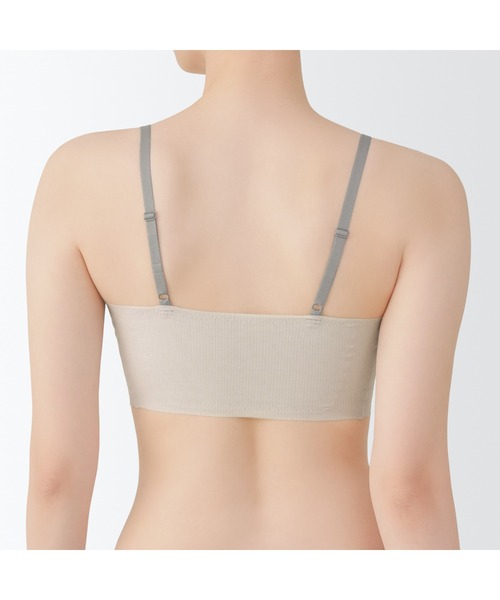 E084 無印婦人　肌あたりがやさしい　リブブラジャー4枚　S 婦人 肌あたりがやさしいリブブラジャー | 無印良品